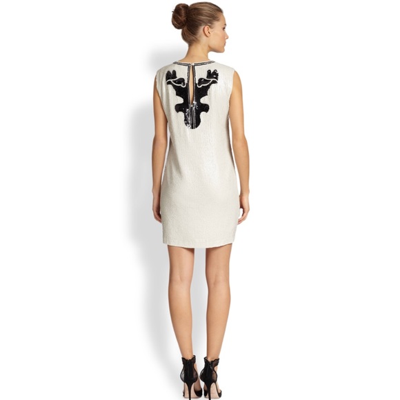 BCBG SEQUIN COCKTAIL SHIFT DRESS - Picture 2 of 4